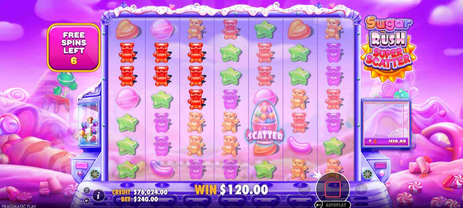 Sugar Rush Super Scatter base game